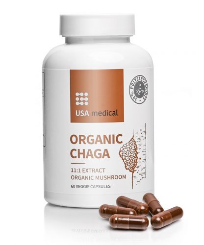 USA medical Hamvaskéreg gomba kapszula acerola kivonattal ORGANIC CHAGA – 60 db