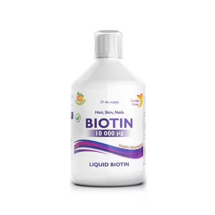 SWEDISH NUTRA BIOTIN 10000 FOLYÉKONY VITAMIN 500ML