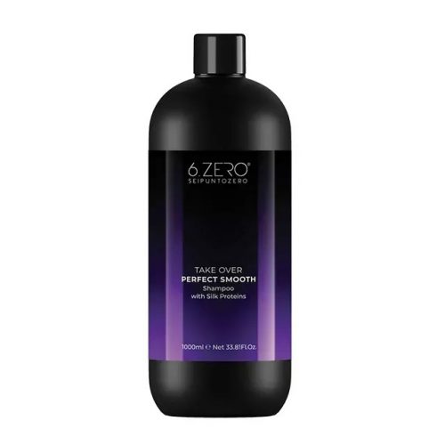 6.ZERO Take Over sampon - Perfect Smooth - egyenes & rakoncátlan hajra 1000ml