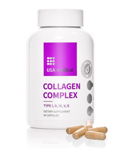 USA medical Kollagén kapszula 5 féle kollagénnel COLLAGEN COMPLEX – 60 db