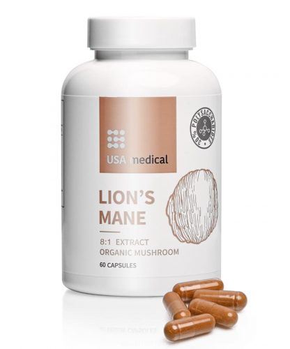 USA medical Süngomba kapszula acerola kivonattal ORGANIC LION’S MANE – 60 db