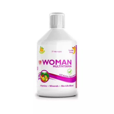 SWEDISH NUTRA WOMAN FOLYÉKONY MULTIVITAMIN NŐKNEK 500ML